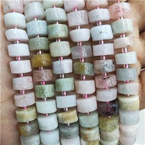 Natural Morganite Heishi Beads Spacer Multicolor, approx 10mm
