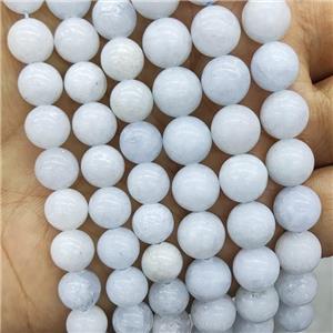 Natural Celestite Beads Blue Smooth Round, approx 8mm dia