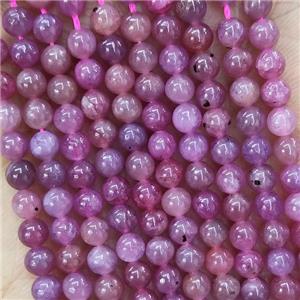 Natural Ruby Beads Smooth Round, approx 3mm