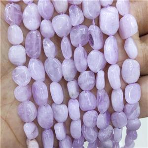 Natural Kunzite Chips Beads Lavender Freeform, approx 7-10mm