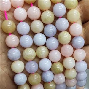 Jade Beads Multicolor Dye Smooth Round, approx 8mm dia