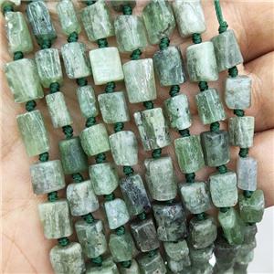 Natural Green Kyanite Beads Tube, approx 7-14mm