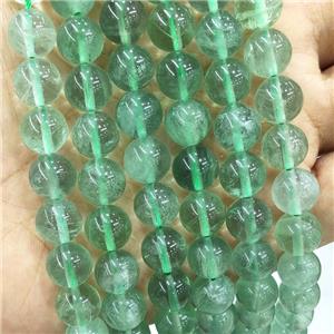Natural Green Fluorite Beads Smooth Round, approx 8mm dia