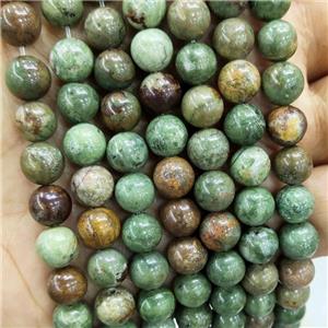 Natural Green Opal Beads Smooth Round, approx 8mm dia