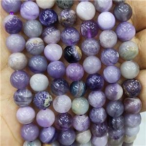 Purple Sugilite Beads Dye Smooth Round, approx 8mm dia