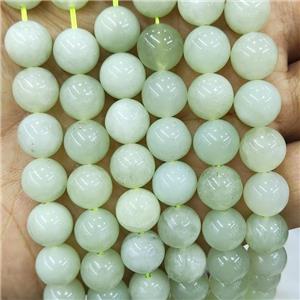 New Mountain Jade Beads Green Smooth Round, approx 8mm dia