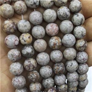 Maifanite Jasper Beads Gray Smooth Round, approx 12mm dia