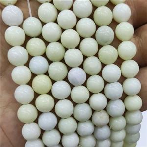 Ivory Jasper Beads Smooth Round, approx 8mm dia