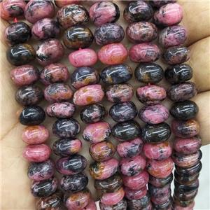Natural Brazilian Rhodochrosite Beads Red Rondelle Square, approx 10-12mm