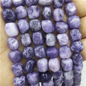 Natural Purple Lepidolite Chips Beads Freeform, approx 9-12mm