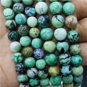 Natural Variscite Beads Green Smooth Round, approx 10mm dia