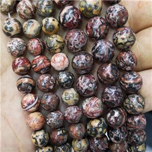 Red LeopardSkin Jasper Beads Smooth Round, approx 8mm