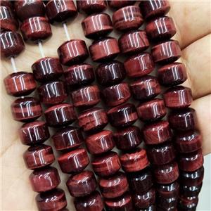 Red Tiger Eye Stone Beads Rondelle, approx 8-10mm