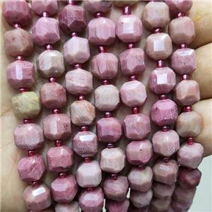 Natural Wood Lace Jasper Beads Faceted Cube, approx 8-9mm