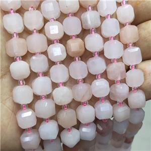 Natural Pink Aventurine Beads Faceted Cube, approx 8-9mm