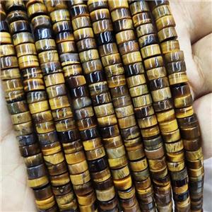 Natural Tiger Eye Stone Beads Heishi, approx 3-6mm