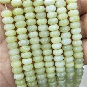 New Mountain Jade Beads Green Smooth Rondelle, approx 8mm