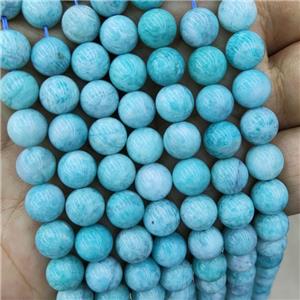 Natural Green Amazonite Beads Smooth Round, approx 6mm dia