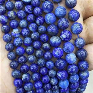 Natural Lapis Lazuli Beads Blue Smooth Round, approx 8mm dia