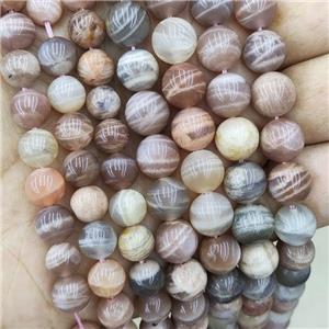 Natural Peach Sunstone Beads B-Grade Smooth Round, approx 6mm dia