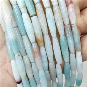 Natural Chinese Amazonite Beads Rice, approx 5x20mm, 20pc per st