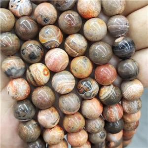 Natural Agate Beads Orange Dye Smooth Round, approx 12mm dia