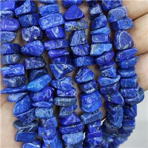 Natural Lapis Lazuli Chips Beads Freeform Blue, approx 8-12mm