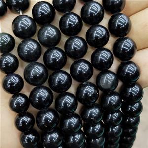 Black Obsidian Beads Smooth Round, approx 12mm dia