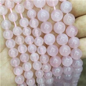 Natural Pink Rose Quartz Beads Smooth Round, approx 10mm dia