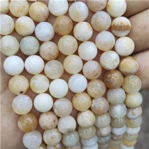 Natural Yellow Opal Beads Smooth Round, approx 10mm dia