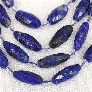 Natural Lapis Lazuli Rice Beads Blue Faceted, approx 8-22mm