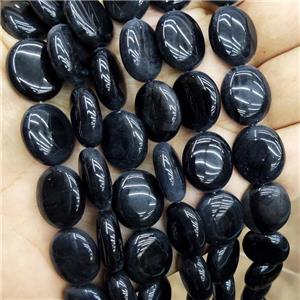Inkblue Tiger Eye Stone Beads Oval, approx 14-16mm