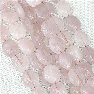 Natural Pink Rose Quartz Oval Beads, approx 12-14mm