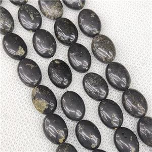 Natural Iron Hematite Oval Beads, approx 10-14mm