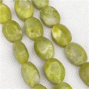 Natural Lemon Jade Oval Beads, approx 15-20mm