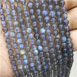 Natural Labradorite Beads AA-Grade Smooth Round, approx 6mm dia