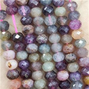 Natural Pink Spinel Beads B-Grade Faceted Rondelle, approx 5.6-6mm