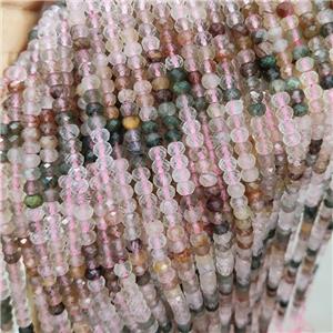 Natural Rutilated Quartz Beads Mixed Faceted Rondelle, approx 4.7-5.5mm