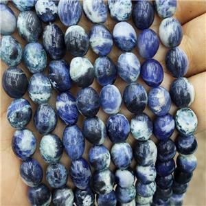 Blue Sodalite Rice Beads Barrel, approx 8-10mm