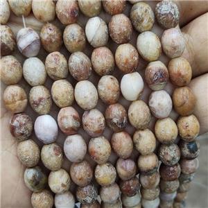 Morocco Agate Rice Beads Barrel, approx 8-10mm