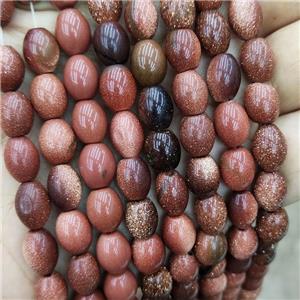 Golden Sandstone Rice Beads Barrel, approx 8-10mm