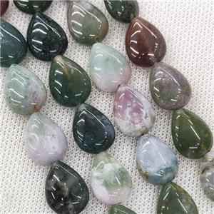 Natural Indian Agate Teardrop Beads Multicolor, approx 13-18mm, 22pcs per st