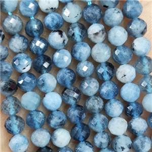 Natural Aquamarine Beads Blue B-Grade Faceted Round, approx 4.7-5.5mm
