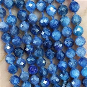 Natural Kyanite Beads Blue Faceted Round, approx 4.7-5.5mm