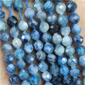 Natural Kyanite Beads Blue B-Grade Faceted Round, approx 4.7-5.5mm