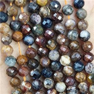 Natural Pietersite Jasper Beads Multicolor Faceted Round, approx 4.7-5.5mm