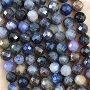 Natural Ruby Sapphire Corundum Beads Multicolor Faceted Round, approx 4.7-5.5mm
