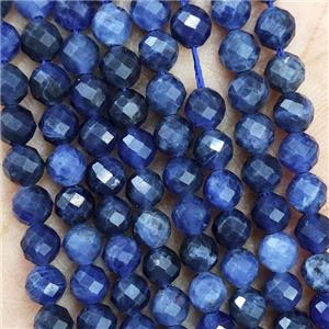 Natural Blue Sodalite Beads A-Grade Faceted Round, approx 4.7-5.5mm