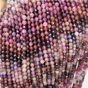Natural Spinel Beads Multicolor Faceted Round, approx 4.7-5.5mm