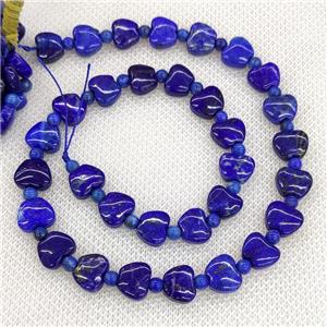 Natural Blue Lapis Lazuli Apple Beads, approx 10mm